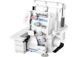 Macchina Da Cucire Overlock Vevor 1250 Punti Al Minuto, Compatibile Con 3 E 4 Fili, Con Luce Led E Piedini Aspiranti Potenti, Macchina Da Cucire Robusta Con Telaio In Metallo Per Diversi Tipi Di Tessuto, Bianca