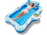 Inflatable Pool Float Mattress With Pillow 180X120 Cm Ardffa For The Pool And Beach