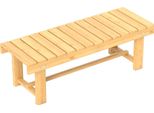 Panchina Da Giardino Fortuna Lai A 2 Posti In Legno Massello, Impermeabile E Resistente, 110 X 38 X 35 Cm, Stabile Per Balcone, Giardino E Terrazza, Colore Naturale