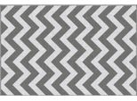 Tappeto Da Esterno Fortuna Lai Tappeto In Plastica Impermeabile 121X182 Cm, Grigio Chiaro+Bianco, Per Balcone