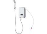 Scaldabagno Elettrico Istantaneo - Montaggio A Parete - 6500 W - Display Digitale - Set Doccetta - Senza Serbatoio - Ce - Bianco