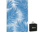 Tappeto Reversibile Fortuna Lai 182X274 Cm Con Borsa Per Il Trasporto, Tappeto Da Giardino In Plastica Blu Per Campeggio E Terrazza