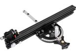HD-MG21 - Guida Angolare Con Prolunga Da 850 Mm - Angolo 0-70°, Regolazione Angolare Precisa, Lega Di Alluminio, Per Sega Circolare Da Tavolo E Tavolo Da Fresatura - Rosso, Argento