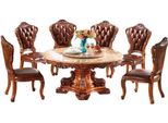 Set Da Pranzo Classico In Stile Barocco Sedie Chesterfield Tavolo Da Pranzo