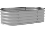Fortuna Lai Aiuola Rialzata In Metallo 105X62X30 Cm Fioriera Aiuola Per Ortaggi Fai Da Te Fioriera Aperta Fondo Aiuola Per Erbe Aromatiche Per Giardino Balcone Argento