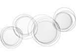 Fortuna Lai Set Di 3 Specchi Per Decorazione Murale, Decorazione Murale Con 4 Specchi Rotondi, Decorazione Per Soggiorno, Specchio Da Parete, Specchio Da Corridoio, Opera D'arte Da Parete Per Soggiorno, Camera Da Letto, Metallo, Argento