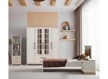 Camera Da Letto Bianca Per Ragazzi Mobili Letto Di Design Armadio Libreria