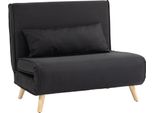 Fortuna Lai Poltrona Letto 2 In 1 Fino A 350 Kg, Divano Letto Con Funzione Letto, Schienale Regolabile, Cuscini Decorativi, Effetto Lino Per Soggiorno E Camera Degli Ospiti
