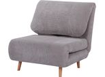 Fortuna Lai Divano Letto 2 In 1, Poltrona Letto, Materasso Pieghevole Regolabile, Letto Per Ospiti, Letto Pieghevole, Effetto Corda Per Camera Da Letto, Soggiorno, Grigio Chiaro
