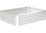 Fortuna Lai Aiuola Rialzata In Acciaio Zincato 120 X 90 X 30 Cm Aiuola Da Giardino Fioriera Argento Per Fiori E Ortaggi