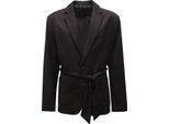 O9623 Giacca Con Cintura Uomo Imperial Man Belt Jacket Black
