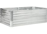 Fortuna Lai Aiuola Rialzata In Acciaio, Aiuola, Semenzaio, Aiuola Da Giardino, Fioriera Inseribile, Fioriera, Vaso Da Fiori 180X90X60 Cm Per Giardino, Balcone, Terrazza, Orto Per Fiori, Piante, Frutta