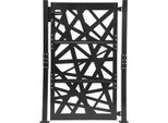 Cancello Da Giardino - Cancello In Acciaio - 105×150 Cm - Verniciato A Polvere - Per Esterni, Ingresso Cortile E Terrazza - Nero