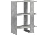 Vidaxl Libreria In Cemento Grigio 52 X 25 X 71,5 Cm Materiale Ligneo