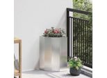 Maison Exclusive - Fioriera Angolare Argento 30 X 30 X 50 Cm Acciaio Inossidabile