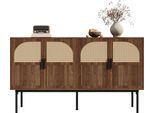 Fortuna Lai Modern And Simple Credenza Moderna Credenza Armadio Credenza Spazio Contenitivo Buffet Set Soggiorno, 140L X 40B X 80H(Cm)