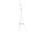 Fortuna Lai Appendiabiti Da Terra Appendiabiti Da Ingresso Appendiabiti Da Corridoio Bianco Metallo 45X45X180Cm Per Tenere In Il Corridoio