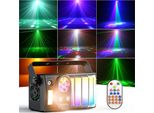 Led Bee’S Eye 5-In-1 - Luce Da Palcoscenico Dmx - 40 W - DMX512 12 Canali - Attivazione Tramite Suono/Auto/Master-Slave - Strobo Rgb E Laser - Bianco Caldo