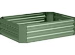 Fortuna Lai Aiuola Rialzata In Acciaio, Aiuola, Semenzaio, Aiuola Da Giardino, Fioriera Impilabile, Cassetta Per Piante, Aiuola Per Ortaggi 120X90X30 Cm Per Giardino E Balcone, Vaso Per Fiori, Piante, Ortaggi