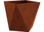 Maison Exclusive - Vaso Da Fiori Ruggine 40 X 40 X 40 Cm Acciaio Resistente Alle Intemperie