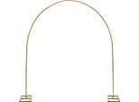 Arco Nuziale - Arco Circolare Con Palloncini/Supporto Per Sfondo - Ø 2,3 M - Struttura In Ferro - Kit Di Montaggio Incluso - Taglia M - Oro
