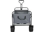Vidaxl Carrello Pieghevole Grigio 89 X 63 X 96 Cm Acciaio E Tessuto Oxford