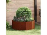 Maison Exclusive - Vaso Da Fiori Ruggine 90 X 90 X 35 Cm Acciaio Resistente Alle Intemperie