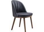 Elegante Sedia Da Pranzo Nera Sedia Di Design In Ecopelle