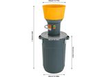 Molino Elettrico Per Cereali - Mulino Per Cereali Da 60 L - 1300 W - Multifunzione - Per Mais, Frumento, Mangimi - Giallo