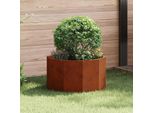 Maison Exclusive - Vaso Da Fiori Ruggine 60 X 60 X 35 Cm Acciaio Resistente Alle Intemperie