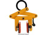 Pinza Per Pallet - Pinza Per Mattoni/Pietre - Apertura Ganasce Regolabile 0-15 Mm - Robusta Struttura In Acciaio - Per Il Sollevamento E Il Trasporto Di Mattoni/Pietre - Giallo