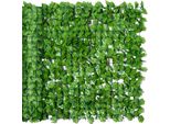 Fortuna Lai Siepe Artificiale 300X100 Cm, Verde Chiaro, Ideale Per Balconi E Decorazioni Murali, Resistente Ai Raggi Uv E Di Facile Manutenzione