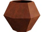 Maison Exclusive - Vaso Da Fiori Ruggine 75 X 75 X 60 Cm Acciaio Resistente Alle Intemperie