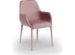Elegante Sedia Con Braccioli Rosa Sedia Da Pranzo Di Design Sedie Imbottite