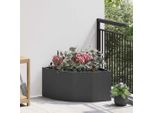 Maison Exclusive - Fioriera Angolare Nera 60 X 60 X 35 Cm In Acciaio