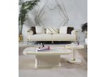 Elegante Set Da Salotto (Divano A 3 Posti + 2 Tavolini) Per Interni Moderni