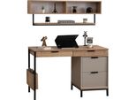 Moderno Tavolo In Legno Marrone Armadio A Muro Di Design Elegante Scrivania