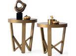 Elegante Tavolino Rotondo Tavolino Da Caffè Con Piano In Marmo Di Design