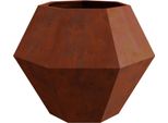 Maison Exclusive - Vaso Da Fiori Ruggine 100 X 100 X 80 Cm Acciaio Resistente Alle Intemperie