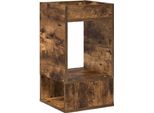 Vidaxl Tavolino Rovere Affumicato 30 X 30 X 56 Cm Materiale Ligneo