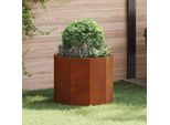 Maison Exclusive - Vaso Da Fiori Ruggine 60 X 60 X 50 Cm Acciaio Resistente Alle Intemperie