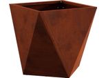 Maison Exclusive - Vaso Da Fiori Ruggine 30 X 30 X 30 Cm Acciaio Resistente Alle Intemperie