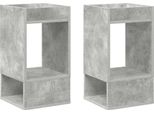 Vidaxl Tavolino 2 Pezzi Beton Grigio 30 X 30 X 56 Cm Materiale Ligneo