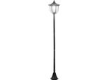 Fortuna Lai Lampada Da Giardino A Led 30/60 Lumen, Plastica Nera, Ø26,5 X H177 Cm, Ideale Per Giardino E Terrazza
