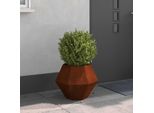 Maison Exclusive - Vaso Da Fiori Ruggine 50 X 50 X 40 Cm Acciaio Resistente Alle Intemperie