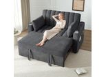 Fortuna Lai Divano Multifunzionale Moderno, Divano Letto, Divano Letto Con Funzione Letto, Divano Doppio Con Schienale Regolabile, Con Portabicchieri E Cuscini, Adatto Per Soggiorno, Camera Da Letto, Appartamento, Ecc.