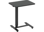 Fortuna Lai Scrivania In Piedi Regolabile In Altezza Con 4 Rotelle A Forma Di C 65 Cm X 48 Cm X 70-110 Cm Nero