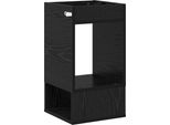 Vidaxl Tavolino Nero Effetto Rovere 30 X 30 X 56 Cm