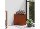 Maison Exclusive - Fioriera Angolare Arrugginita 30 X 30 X 35 Cm Acciaio Resistente Alle Intemperie