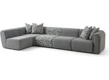 Divano Angolare Grigio Per Soggiorno Divano Imbottito A Forma Di L Divano Di Design